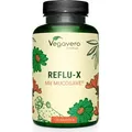Produktbild: Vegavero Reflu-X | 120 Kapseln | mit Mucosave, Natriumalginat, Malve & Kamille | vegan
