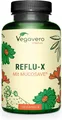 Produktbild: Vegavero Reflu-X | 120 Kapseln | Mucosave, Natriumalginat & Kamille | vegan