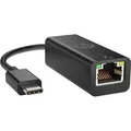 Produktbild: USB Adapter, USB-C Stecker > RJ-45 Buchse schwarz, 10cm, Gigabit LAN 10/100/1.000 Mbit/s