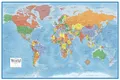 Produktbild: Große Weltkarte A1 beidseitig laminiert 60 × 90 cm – Politische Weltkarte auf...