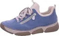 Produktbild: Rieker Damen Sneaker Schlupfschuh mit Plateau und weichem Gummizug, Größe:38 EU, Farbe:Blau