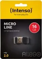 Produktbild: USB Stick 16GB 2.0 Micro Line schwarz kompakt bis 16,5MB/s Modell 3500470