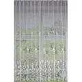 Produktbild: Clever-Kauf-24 Gardine Fertiggardine m. Universalband weiß Edel Jacquard, transparent, Store weiß 300 cm x 175 cm