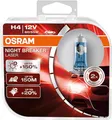 Produktbild: OSRAM NIGHT BREAKER LASER H4, +150% mehr Helligkeit, Halogen-Scheinwerferlampe, 64193NL-HCB, 12V PKW, Duo Box (2 Lampen)