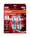 Produktbild: Osram NIGHT BREAKER LASER H4, +150% mehr Helligkeit, Halogen-Scheinwerferlampe, 64193NL-2HB, 12V PKW, Hängebox (2 Lampen)