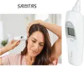 Produktbild: Sanitas Infrarot-Ohrthermometer SFT 53 | Fieberalarm | Raumtemperatur | Flüssigkeiten & Oberflächen | 10 Speicher