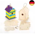 Produktbild: Baker Ross Holz-Bastelsets „Vogelhaus“ - für Kinder zum Basteln und Bemalen - to