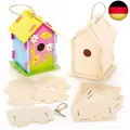 Produktbild: Baker Ross Holz-Bastelsets „Vogelhaus“ - für Kinder zum Basteln und Bemalen - to
