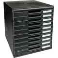 Produktbild: Exacompta Schubladenbox MODULO A4, 10 geschlossene Schubladen, Schwarz, 302414D