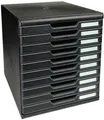 Produktbild: Exacompta Schubladenbox MODULO DIN A4 schwarz 10 geschlossene Schubladen