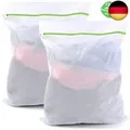 Produktbild: Wäschenetz Groß mit Reißverschluß XXL, Wäschenetz für Waschmaschine 2 Stück 110x