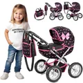 Produktbild: Kinderplay Puppenwagen ab 2 Jahren - Leichte und Stabile Konstruktion, KP0262R