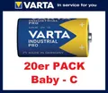 Produktbild: 20 STÜCK VARTA Industrial PRO Batterie Baby C 7800 mAh LR14 4014 professionell