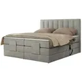 Produktbild: Motor Boxspringbett mit Bettkasten Comforto , grau , Maße (cm): B: 168 H: 124