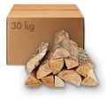 Produktbild: Kaminholz Mischholz 30 kg, Scheitlänge ca. 28-33 cm, Breite ca. 7-16 cm, Holzfeuchte max. 25%