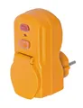 Produktbild: 1290631 Adapter Schutzschalter 30 mA 1P + N + T 16 A 230 V IP54 orange