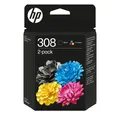 Produktbild: originale Druckerpatronen Schwarz, Cyan, Magenta, Gelb 160 Seiten Nr.308 2er-Pack