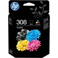 Produktbild: Nr.308 2er-Pack originale Druckerpatronen Schwarz, Cyan, Magenta, Gelb 160 Seiten