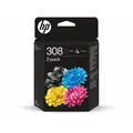 Produktbild: HP 308 2er-Pack Schwarz/Cyan/Magenta/Gelb Kompatibilität: HP Envy 6000er Serie // HP DeskJet 4000er Serie