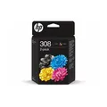 Produktbild: HP 308 2er-Pack Schwarz/Cyan/Magenta/Gelb geeignet für: HP Envy 6000er Serie // HP DeskJet 4000er Serie