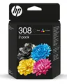 Produktbild: Pack HP 308BK und 308C 6L6S6EU Original Patrone für HP Envy 6110,6120,6130,6132