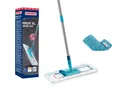 Produktbild: Leifheit Wischmopp Bodenwischer Profi XL micro duo + duster static (kompakte Box), Waschbare Bezüge, Wischbreite 42cm, Arbeitshöhe 146cm, 360° Drehgelenk