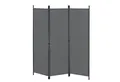 Produktbild: en.casa Paravent, »Huesca« Spanische Wand 3-teilig Sichtschutz 150x171cm Dunkelgrau