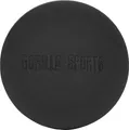 Produktbild: GORILLA SPORTS® Massageball - ø 6cm, zur Selbstmassage, Silikon, Robust, Schwarz - Faszienball, Lacrosse-Ball, Faszien-Ball, Faszienkugel, Faszientraining, für Rücken, Wirbelsäule, Nacken, Schulter