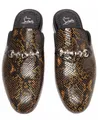 Produktbild: CHRISTIAN LOUBOUTIN Coolito Spikes Snk-Print Mules Schuhe Sandalen Slipper mit silbernen Maison Signature-Spikes, Made In Italien