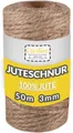 Produktbild: Creative Deco 50m Juteschnur Natur Braun, 3 mm Dicke 3-Lagig Bastelgarn, 50,00 m