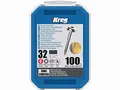 Produktbild: KREG KRE00055 Zinkschrauben, 32 mm, mit Grobgewinde, 250 Stück (SML-C125-250-INT