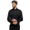 Produktbild: Eterna Langarmhemd 8817-E19K, Cover Shirt Comfort Fit Hemd, Einfarbig Non Iron schwarz 44