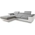 Produktbild: Sofnet Ecksofa, Weiß, Textil, 5-Sitzer, Ottomane links, L-Form,Rechteckig, 282x204 cm, Wohnzimmer, Sofas & Couches, Wohnlandschaften, Ecksofas