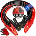 Produktbild: MASKO® Starthilfekabel Überbrückungskabel für Benzin- und Dieselmotoren, 6/12/24 Volt. Auto Motorrad Starterkabel aus Kupfer inkl. Handschuhe und Tragetasche (25mm² 1200A / 30mm² 1500A)