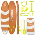 Produktbild: HUIIKE Stand Up Paddling Board mit Zubehör, Paddel, Finnen, Pumpe. Paddle Sup Board Aufblasbar Hohe Stabilität und Widerstandsfähigkeit. 305 x 84 x 15 cm, Belastbar bis 130 kg