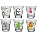 Produktbild: Leonardo Kinder-Gläserset Bambini, Mehrfarbig, Transparent, 6-teilig, 120 ml, 8.5x9x8.5 cm, Essen & Trinken, Gläser, Gläser-Sets