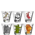 Produktbild: Leonardo Bambini Trinkglas Tiere klar 6er-Set 215ml Wasserglas Kinderglas Glas