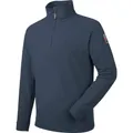 Produktbild: WÜRTH MODYF Fleecetroyer Luca – Atmungsaktiver Fleece Pullover mit Stehkragen und Viertel-Reißverschluss – perfekt für Handwerk, Werkstatt, Arbeiten im Freien, blau – Größe S