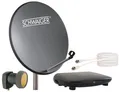 Produktbild: Schwaiger SAT Anlage Stahl 55cm Singel LNB Anschlusskabel Receiver HD tauglich