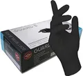 Produktbild: 200 Stck - Einweghandschuhe von GUARD 5 - Schwarze Nitril-Handschuhe puderfreie Tätowierhandschuhe Kochhandschuhe (10 / XL)