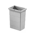 Produktbild: Hailo 8 L Inneneimer 1075959 hellgrau | Ersatzabfalleimer für Rondo und Raumspar-Tandem Abfallsammler | Kunststoff-Eimer mit Doppelhenkel | Passend für Hailo-Typen 3603631 3671951 | Zubehör Küche