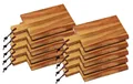 Produktbild: 10er SET KESPER 28190 Schneid- u. Servierbrett aus Akazienholz mit Griff und ...