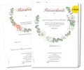 Produktbild: Frank Paperman Taufkarte Patenbrief Taufpaten, Urkunden Set, Paten Patenkind, Taufe floral, 100% Recyclingpapier, Erinnerung Taufe, Geschenk Geburt