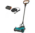 Produktbild: GARDENA Akkurasenmäher 1462020 HandyMower 22/18V - Akku-Rasenmäher - grau/blau