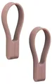 Produktbild: Zone Denmark Loop Handtuchklammern, Handtuchaufhänger, Magnetische Handtuchclips, Klammern/Clips für Handtücher und Geschirrtücher, 9 cm, 2 Stück, Peach Red (Rot)