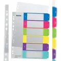 Produktbild: Leitz WOW PC-beschriftbares Register 1242 DIN A4 Maxi Mehrfarbig 6-teilig 11 Löcher Polypropylen 1 bis 6
