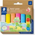 Produktbild: Staedtler Strassenmalkreide Noris junior, 6er Karton im Maxiformat, quadratisch, Durchmesser: 20 mm, staubarm (6 x) (2365 C6)