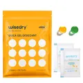 Produktbild: wisedry Silica Gel Sachets Beutel Trockenmittel 5 Gramm [60 PACKS] mit orangefarbenen Perlen Feuchtigkeitsindikator Feuchtigkeitsabsorber für Lufttrockner Feuchtigkeitsentfernung, Lebensmittelqualität