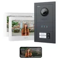 Produktbild: GOLIATH Basic Line Türklingel & Türsprechanlage mit Kamera für [MEHRFAMILIENHAUS] mit Smartphone App - Klingel mit Kamera & Monitor - Doorbell Camera - Video Sprech - & Gegensprechanlage mit Türöffner