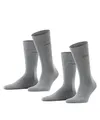 Produktbild: ESPRIT Herren Socken Basic Easy Multipack M So Baumwolle einfarbig 2 Paar, Grau Light Grey Melange 3390, 39-42